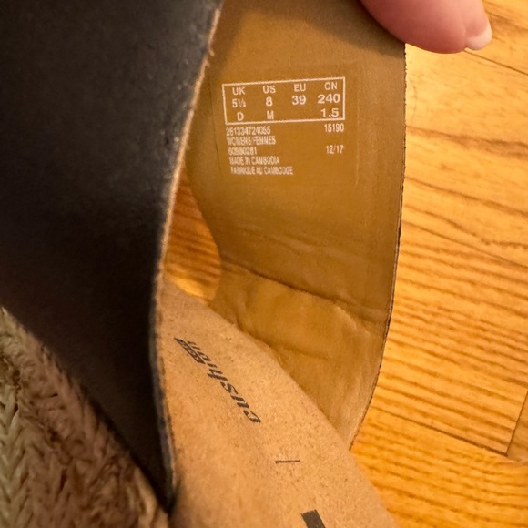 Clarks Collection Black Heeled Sandals EUC Sz 8 - Picture 5 of 5